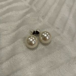 Pearl style earrings